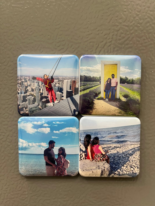 Custom Square Photo Fridge Magnets