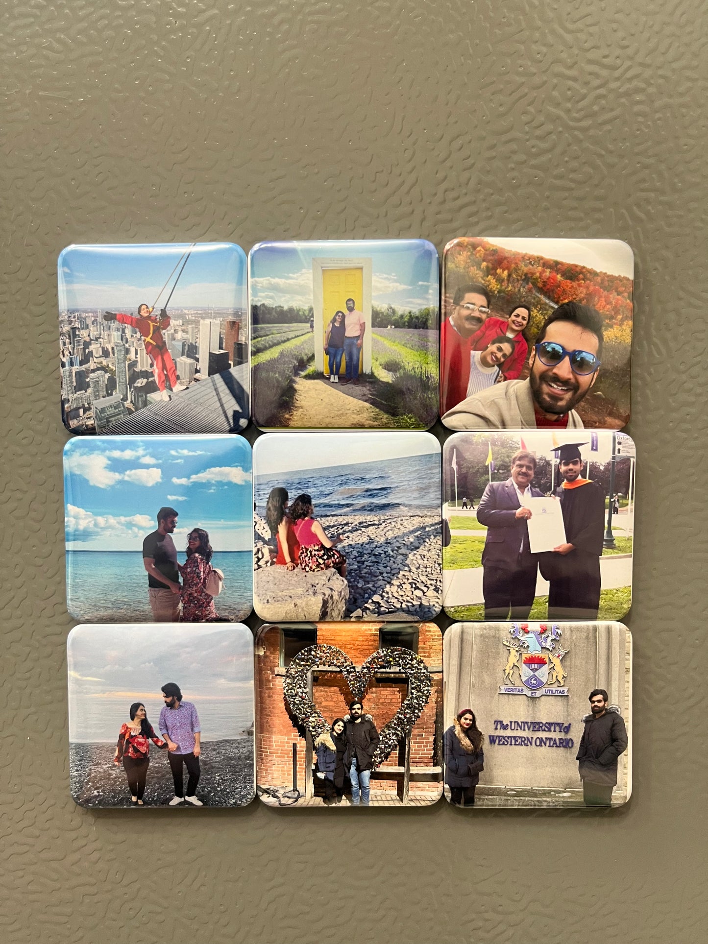 Custom Square Photo Fridge Magnets