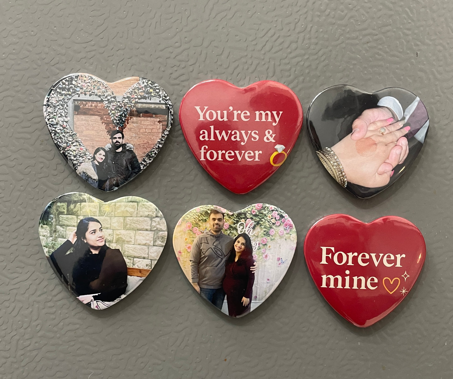 Custom Heart Photo Fridge Magnets